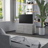 Decoways - Tv-meubel 80x34x36 cm spaanplaat betongrijs