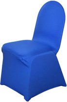 Stretch stoelhoes navy blauw - decoratie - stoelhoes - blauw - stoel - feest - babyshower - genderreveal
