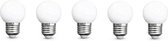 5 Stuks LED Lampen / 3 Watt (vervangt 25W Gloeilamp) / E27 Fitting / Warm Wit