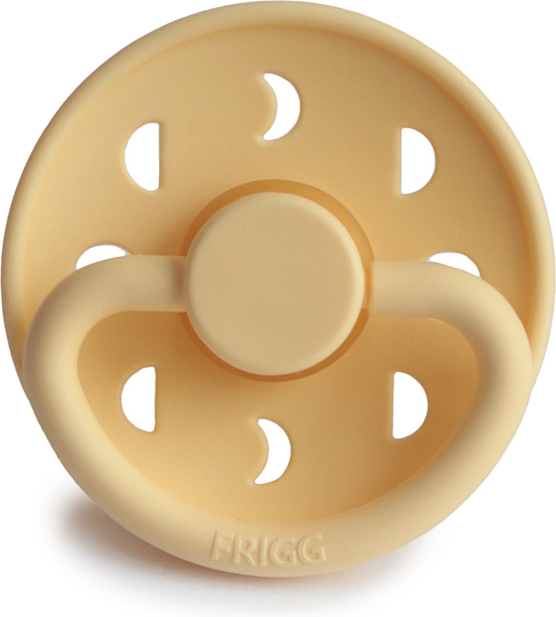 Goedkoopste Frigg Moon Latex Fopspeen 0-6M | Pale Daffodil
