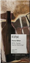 Vivani Chocoladereep Puur 85% Cacao 10 x 100GR - Voordeelverpakking