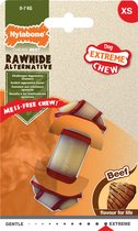 Nylabone Extreme kauwbot knoop - Voor de Krachtigste Kauwers - Rundvlees smaak - XS/M/L - Smaak: Rund, Maat: Extra Small