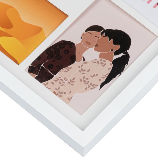 Cadre photo - Henzo - Piano Gallery - Cadre collage pour 8 photos - Format photo 10x15 cm - Wit