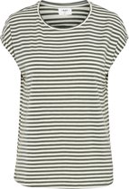 Vero Moda Aware VMAVA PLAIN SS TOP STRIPE GA NOOS Dames T-Shirt - Maat L