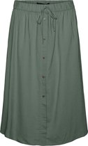 Vero Moda VMLUBI LINEN CALF SKIRT WVN GA Dames Rok - Maat L