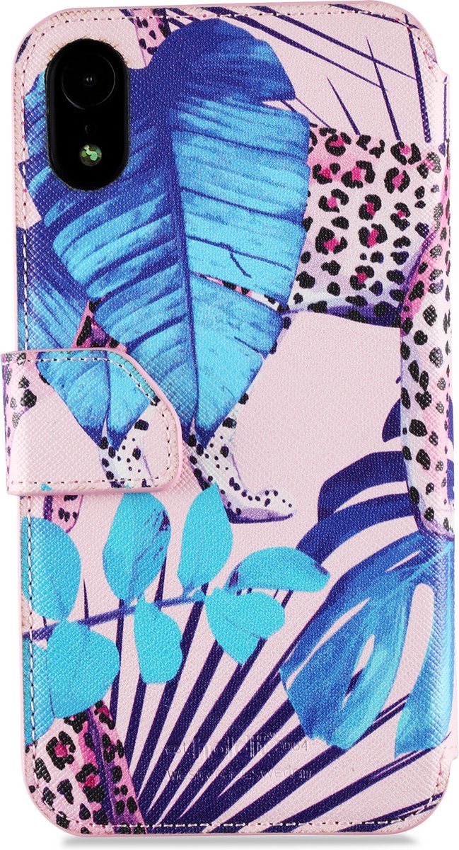 Holdit - iPhone XR, style wallet magnetisch, tropicat