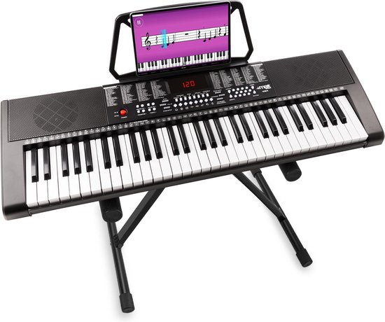Industrialiseren gezond verstand Kaliber Keyboard piano - MAX KB4 keyboard 61 toetsen, keyboard set met keyboard  standaard en... | bol.com