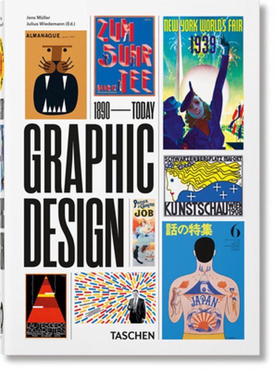 Boek cover The History of Graphic Design. 40th Ed. van Jens Müller (Hardcover)