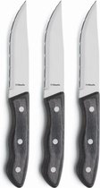 Bol.com Amefa Hercule Steakmessen 3 Stuks Zwart aanbieding