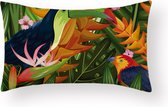 Sierkussen Amazone - Kaketoe Long - Sierkussen - 30x50 cm - Sierkussen - Polyester