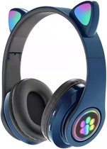 Wireless blue headphone 5.0 bluetooth Draadloze blauwe kinder hoofdtelefoon cat ears