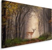 Peinture - Cerf dans la forêt, 5 tailles, Impression Premium