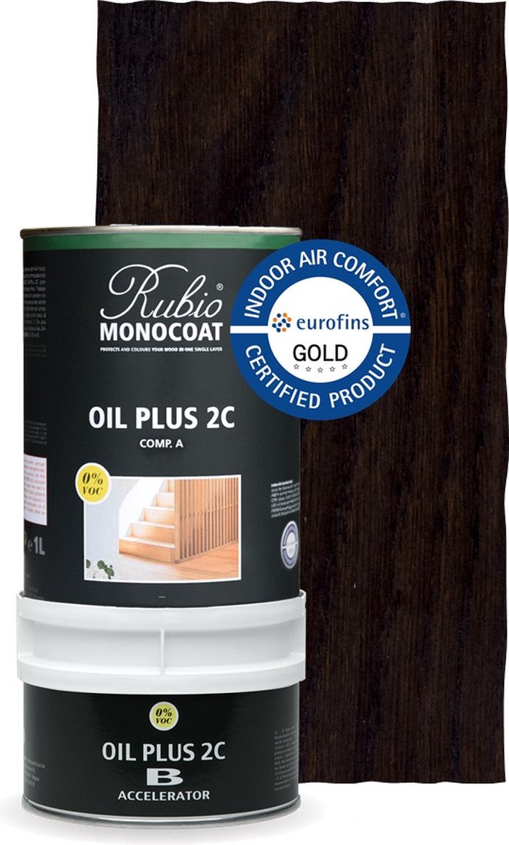 Rubio Monocoat Oil Plus 2C Charcoal - 1,3 liter set