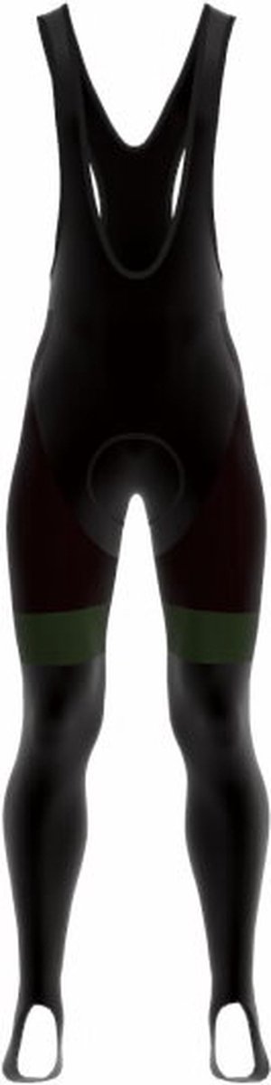 Sport2x T-PRO Premium Bibtight Dames lange broek met zeem Zwart/Groen