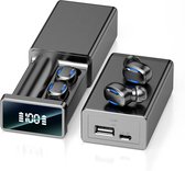 ✅Draadloze Oordopjes C1-TWS Zwart | Bluetooth 5.2 BT | Draadloze Bluetooth Oortjes | Water/Regenbestendig | Earbuds | Earpods | 2200 mAh oplaad case | Powerbank | TOP Selling