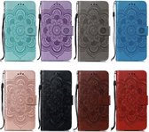 Telefoonhoesje met pasjeshouder Nokia 5.3 + Roze met Mandala Design - Klaphoesje - Plaats voor pasjes