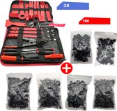 Gereedschap Set - Complete Set - Tool Set - 38 Stuks - Incl. clips - Voor Auto Reparatie - Auto Tool Set - Gereedschapskist - Doe-Het-Zelf