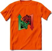 Bear / Bull Market - Crypto T-Shirt Kleding Cadeau | Dames / Heren / Unisex | Bitcoin / Ethereum shirt | Grappig Verjaardag kado | BTC Tshirt Met Print | - Oranje - XXL