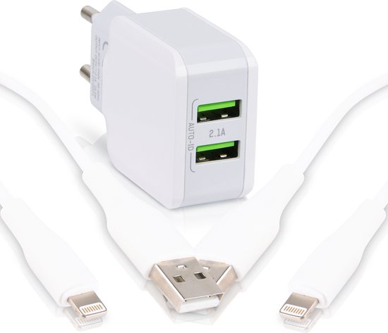 Chargeur USB à 2 sorties 2.1A