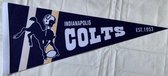 USArticlesEU - Indianapolis Colts - Vintage paard logo - NFL - Vaantje - American Football - Sportvaantje - Pennant - Wimpel - Vlag - 31 x 72 cm