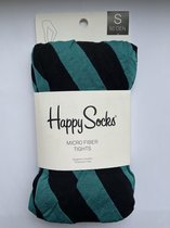 Happy Socks - Panty - Maat S - Licht Blauw - Diagonaal Gestreept