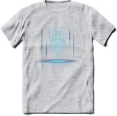 Ethereum Holo - Crypto T-Shirt Kleding Cadeau | Dames / Heren / Unisex | Bitcoin / Ethereum shirt | Grappig Verjaardag kado | BTC Tshirt Met Print | - Licht Grijs - Gemaleerd - XXL