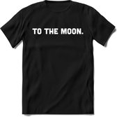 To The Moon - Crypto T-Shirt Kleding Cadeau | Dames / Heren / Unisex | Bitcoin / Ethereum shirt | Grappig Verjaardag kado | BTC Tshirt Met Print | - Zwart - M