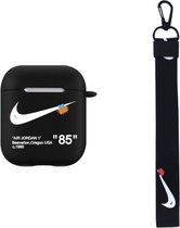 Airpods Case with cord Black - Airpods hoesje - Airpod case - Airpod hoesje - Nike