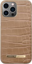 iDeal of Sweden iPhone 13 Pro Max Backcover hoesje - Atelier Case - Camel Croco