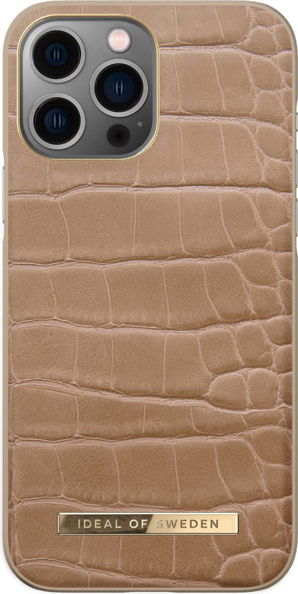iDeal of Sweden iPhone 13 Pro Max Backcover hoesje - Atelier Case - Camel Croco