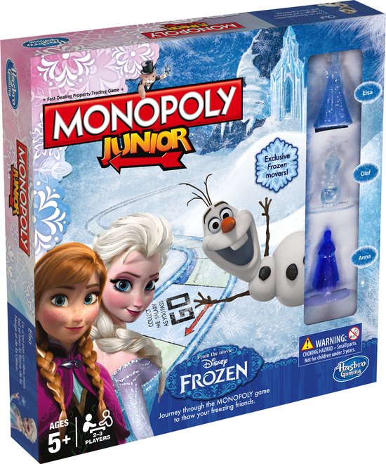 Ga lekker liggen Boekwinkel Vervloekt Monopoly Junior Disney Frozen - Kinderspel | Games | bol.com