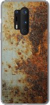 OnePlus 8 Pro - Plaque en acier - Ancien - Rouille - Coque de téléphone en Siliconen