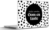 Laptop sticker - 14 inch - Zwanger - 'Jullie worden oom en tante' - Spreuken - Quotes