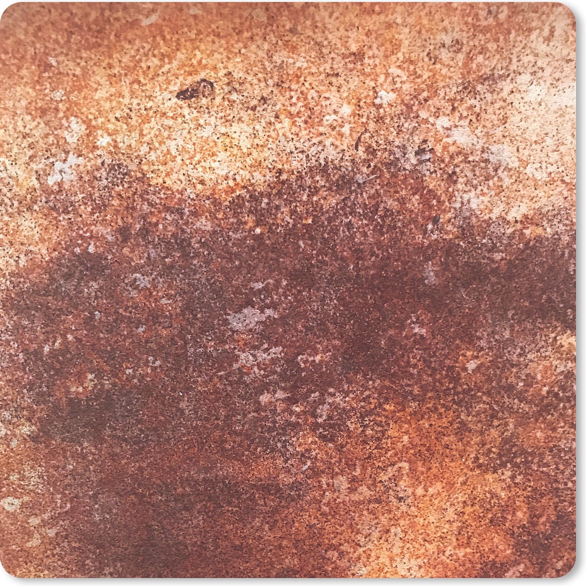 Muismat 20x20 cm - Mousepad Staal - Roest print - Plaat - Muismatten