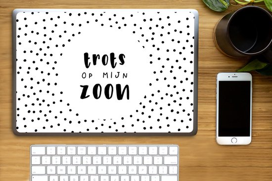 Laptop sticker - 15.6 inch - Zoon - Design - Stippen - Spreuken - Quotes - 36x27,5cm - Laptopstickers - Laptop skin - Cover