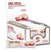 Nupo - One Meal Repen - Strawberry Cheesecake - Doosje met 24 repen - Limited Edition