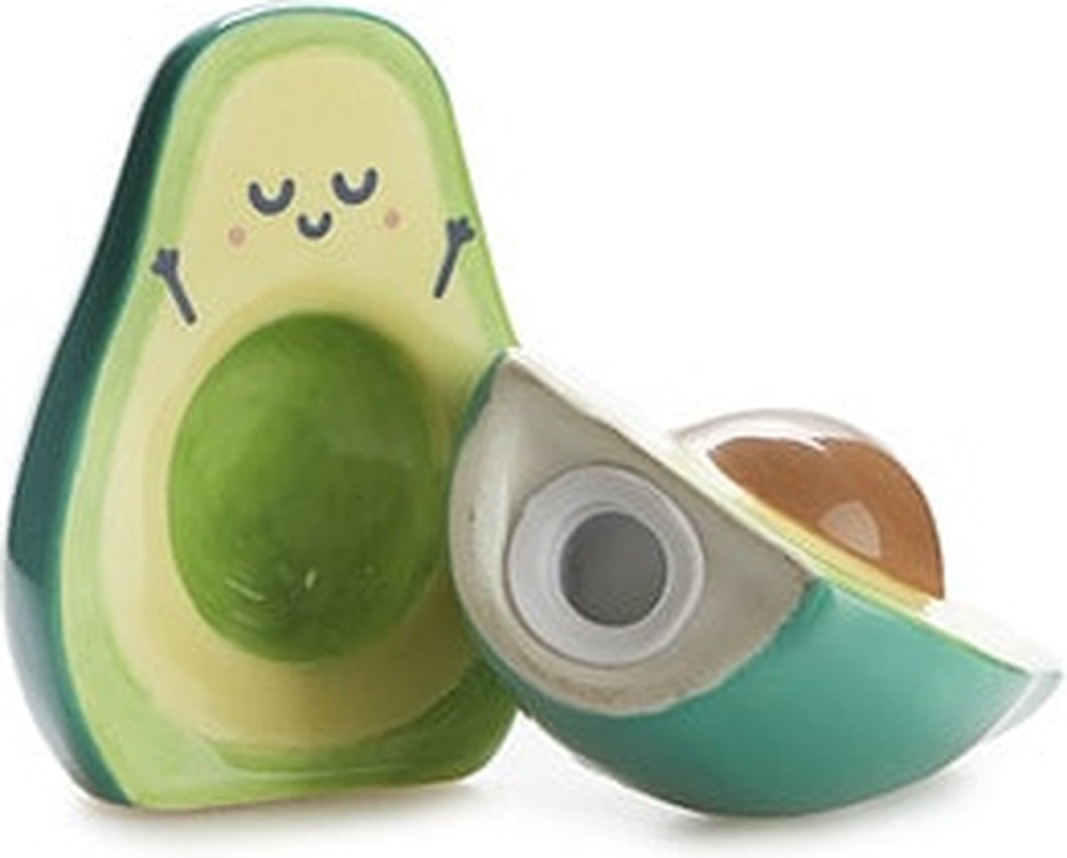 Salière Et Poivrière Avocat Joyeux - Duo Mignon Et Décalé Pour épicer Ta Table - Style Fun Et Design