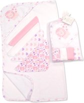 Snuggle Baby - Baby Geschenkset - Badcape & 5 spuug-wasdoekjes - Leeuw