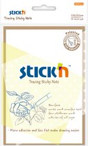Stick'n - papier calque notes autocollantes - transparent - 150x101mm - 30 feuilles