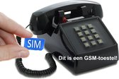 Opis Push-Me-Fon MOBILE Retro Vaste Telefoon met SIM - Druktoets - Zwart