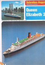 bouwplaat / schaalmodel in karton : Schepen :"Queen Elizabeth 2, schaal 1:400