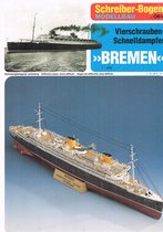 bouwplaat / modelbouw in karton : Schepen : Bremen, liner uit 1928, schaal 1:400