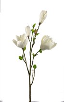 Fabulous Flowers - 2 stuks zijden magnolia crèmekleurig 95 cm