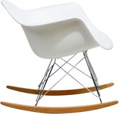 Schommelstoel modern wit - Retro
