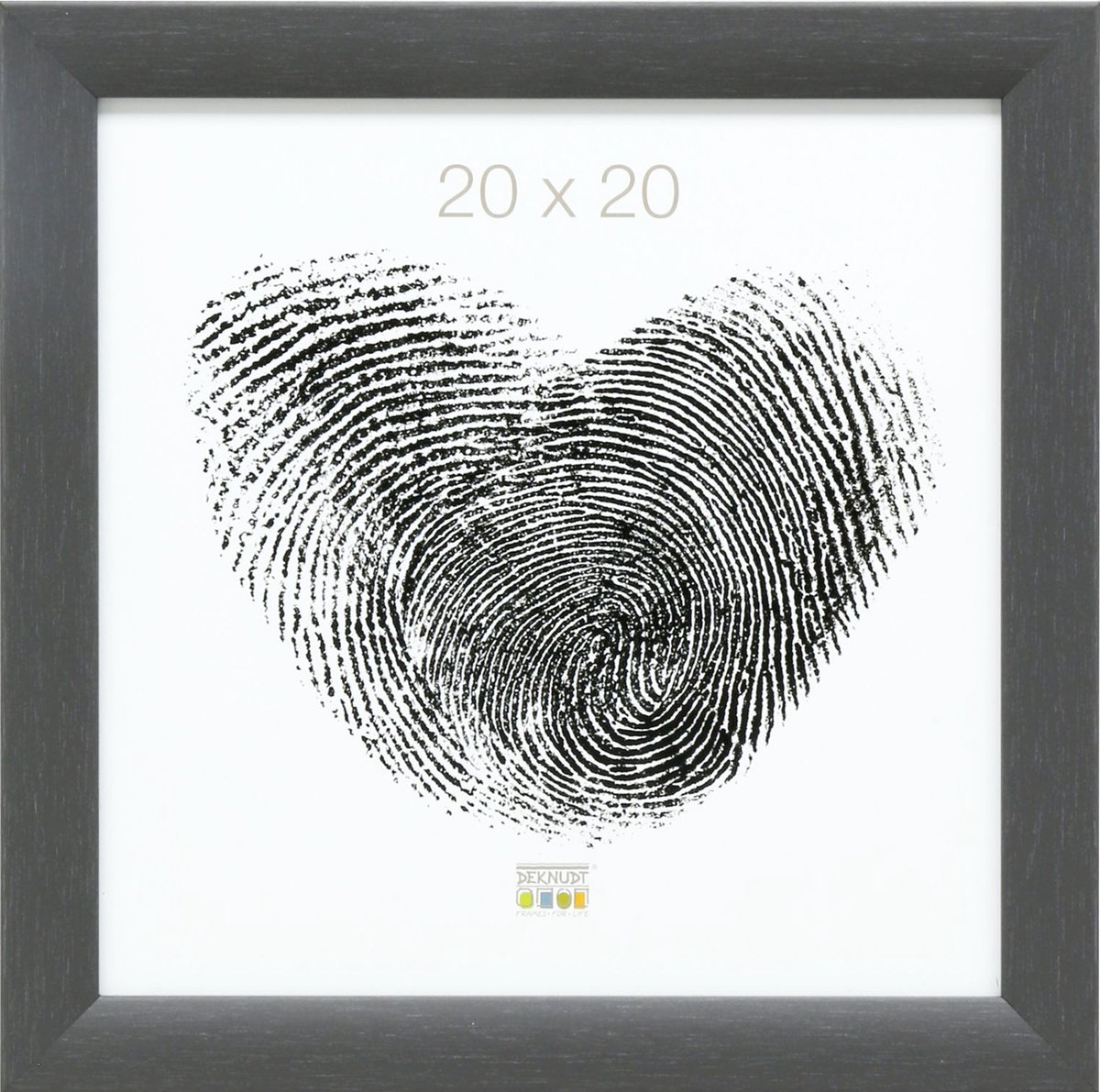 Deknudt Frames fotolijst S54SF7 - grijze schilderlook - hout - 20x20cm grijs