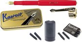 Kaweco Cadeauset nr.1 (5delig) Vulpen Sport Classic Red Fountain Pen - Breed