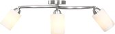 vidaXL Plafondlamp met keramieke cilindervormige kappen 3xE14 wit