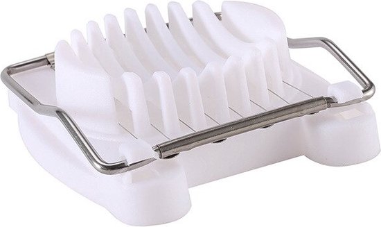 1 Stuk - Eiersnijder - Eierscheider - Snijapparaat - Handmatige - Roestvrijstalen hakmolen - Keuken Accessoires - Gekookte eiersnijder — afbeelding 3