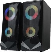 Stereo - Led-Gaming Speakers - Colour Changing - Kabel - Audio voor- desktop en Laptop - Luidspreker - Box