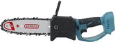 8 inch Draagbare Oplaadbare Elektrische kettingzagen - Draadloos Kettingzaag-Accu Niet Inbegrepen-Aangepast aan 18V Makita Batterij-Zwart en Blauw